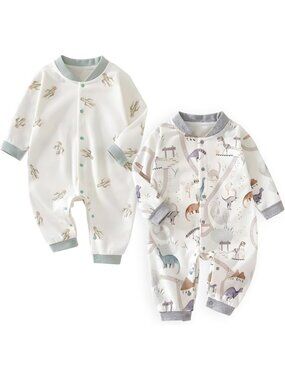 Organic Cotton Baby Sleepers Pajamas 3-24M | Soft, Cozy, Eco-Friendly Sleepwear